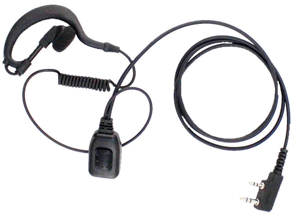 Auricular con micrófono en línea (Para radios Motorola de 2 clavijas)